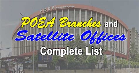 poea satellite offices in malls